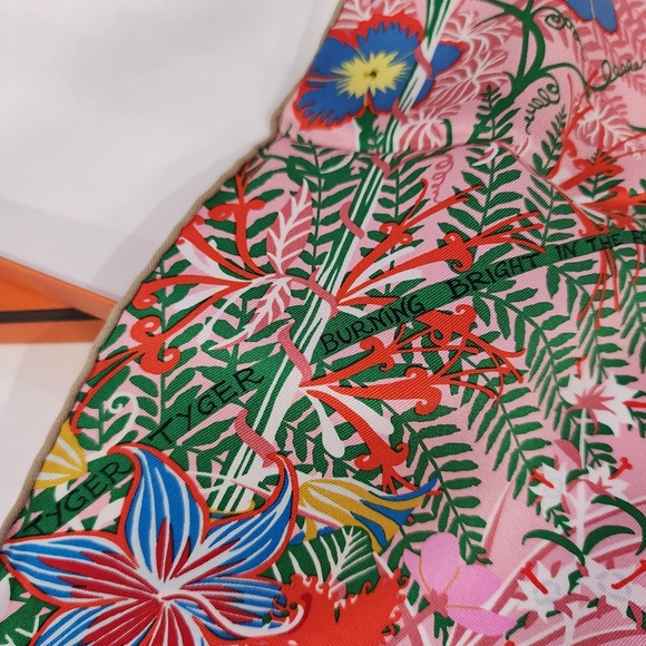 GIFTABLE Hermès Tyger Tyger Silk Scarf 70 - Picture 5 of 11